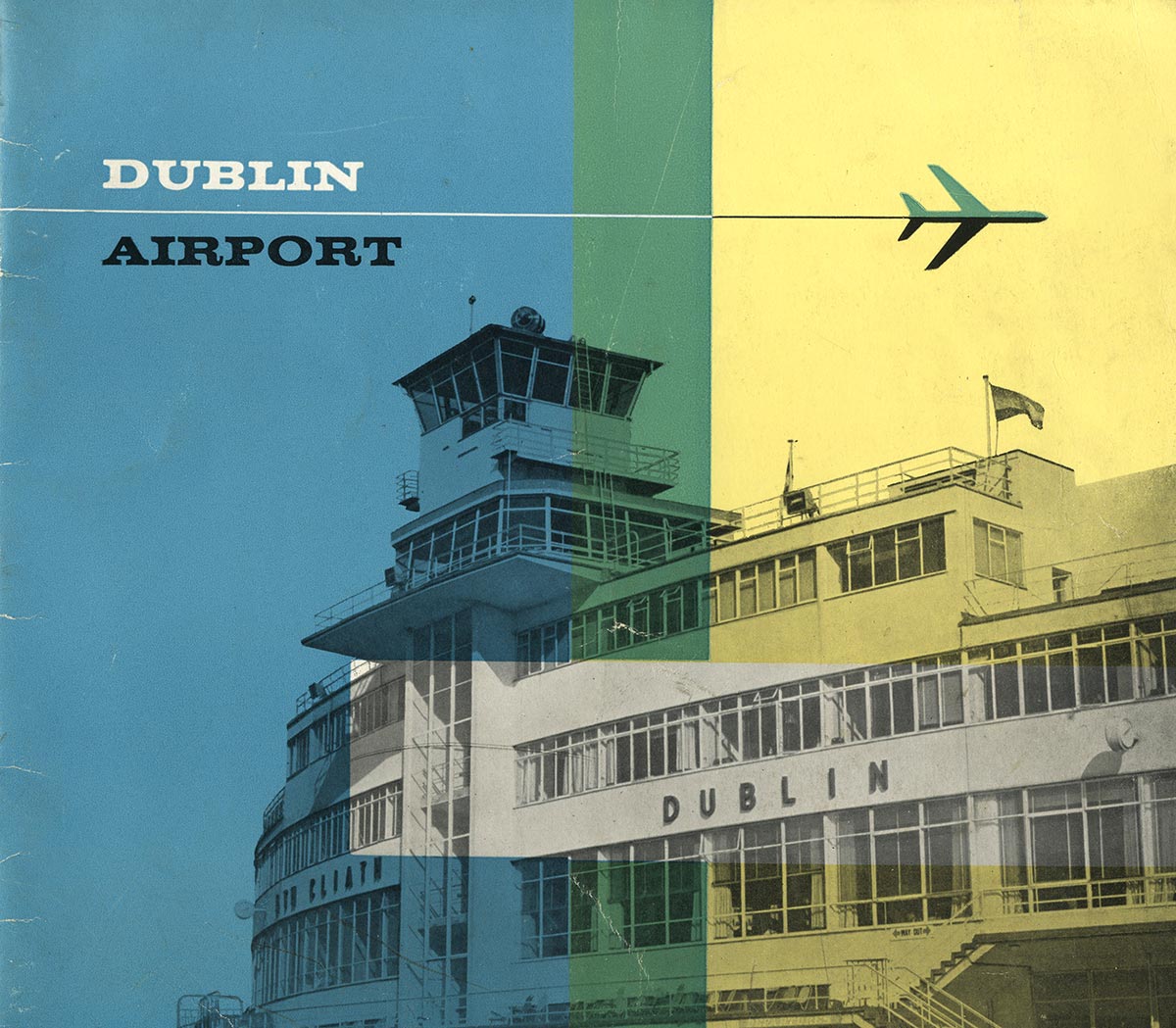 Graphic design of Irish poster depicting Dublin Airport