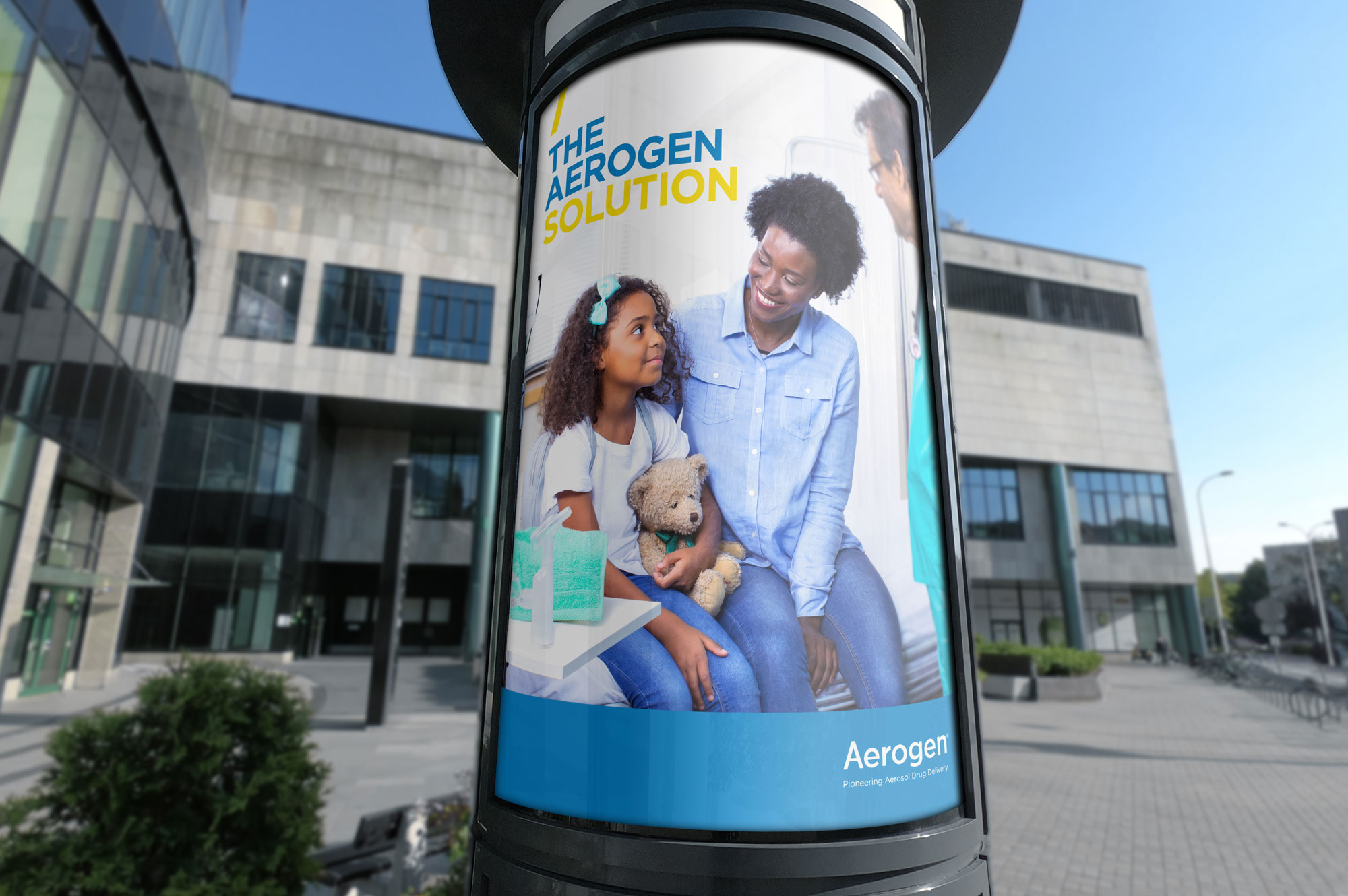 Outdoor advertising billboard for Aerogen Ireland