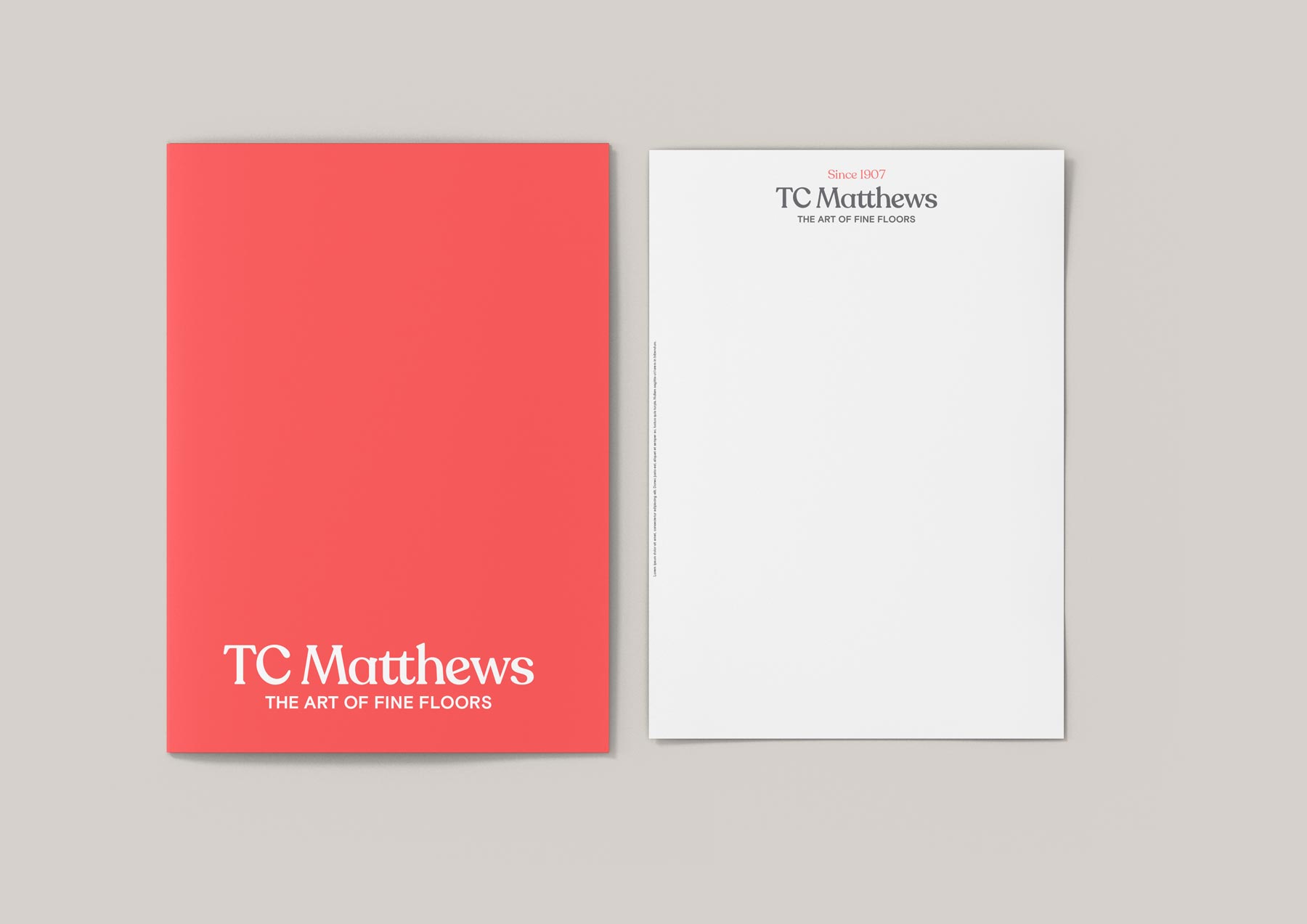 Print media design for branding of TC Matthews