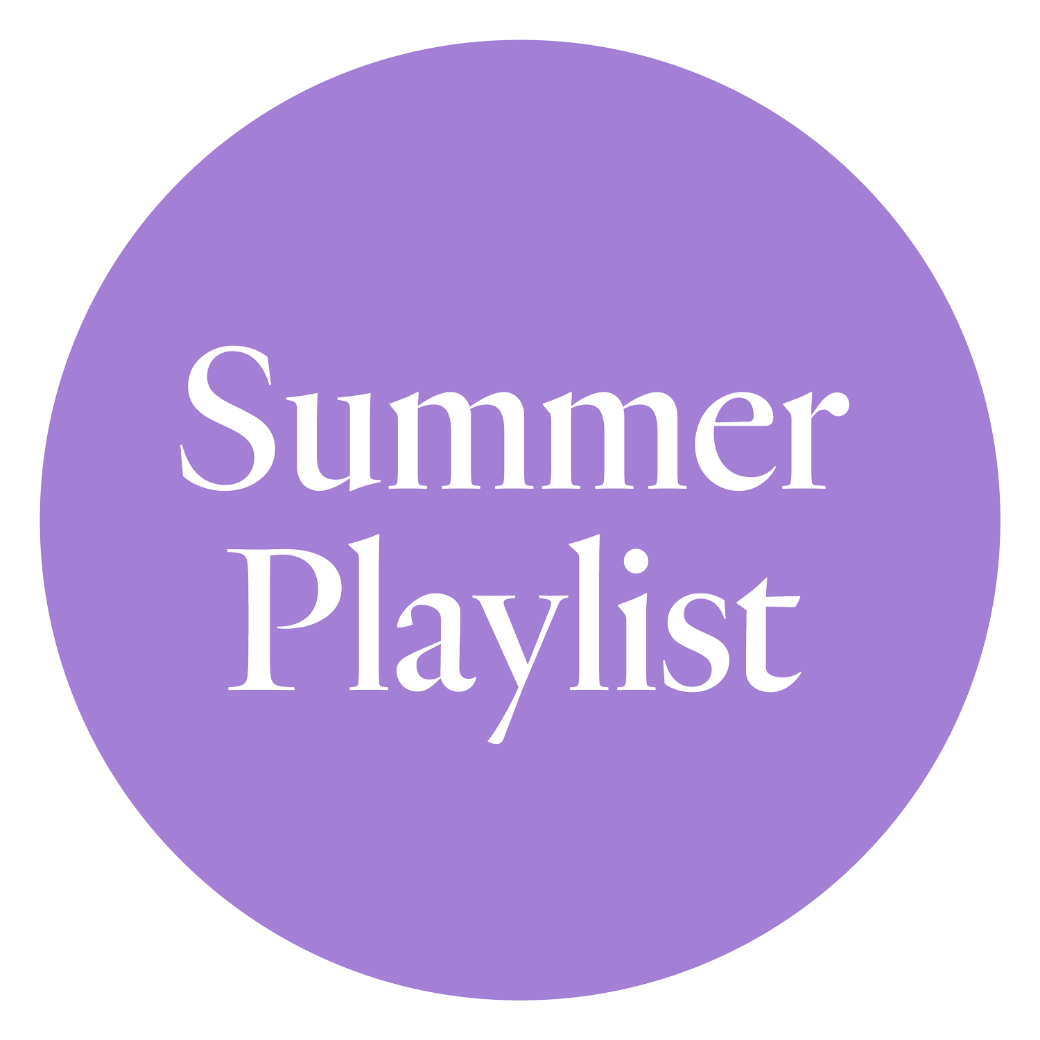 Banner reading Summer Playlist, created by Originate Creative